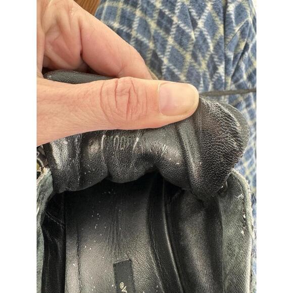 dolce & gabbana shoes 37.5 7.5 suede patchwork capri sneakers designer luxury - Picture 7 of 13